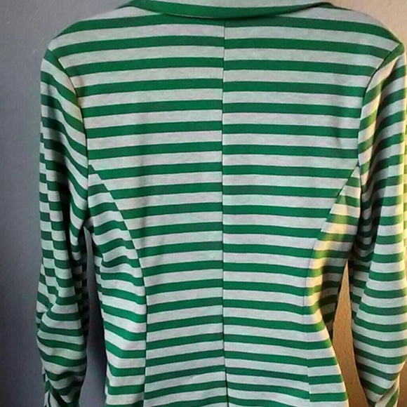 Eunishop horizontal green and light gray jacket - Picture 4 of 8